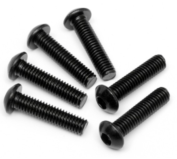 Pan-head Hex Socket Screw - M4 * 6 ~ 50 Grade 10.9 Black Color